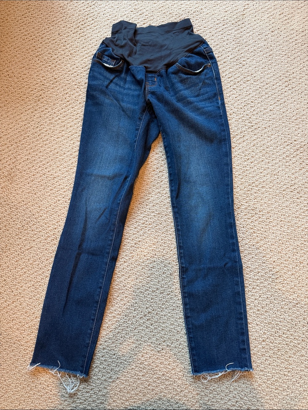 Old navy raw hem maternity jeans